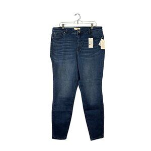 Eloquii Womens Plus Size 20 Blue Denim Jeans With Pockets & Tags